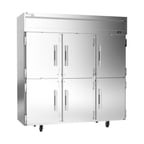 image of Victory VEFSA-3D-HD-HC 78" Three Section Elite™ Reach-In Freezer w/ 6 Half Solid Doors, 69 cu. ft.
