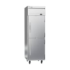 image of Victory VERSA-1D-HD-HC 26" One Section Reach-In Refrigerator w/ 2 Solid Half Doors, Aluminum Interior, Electronic Control, 21 cu. ft.