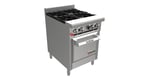 image of Venancio USA G24ST-24B 24" Gas Restaurant Range w/ (4) Open Burners, (1) Standard Oven, 123.000 BTU