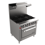 image of Venancio USA G36ST-36G 36" Gas Restaurant Range w/ 36" Full Griddle, (1) Standard Oven, 99.500 BTU