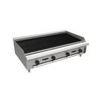 image of Venancio USA PCB48G-CT 48" Countertop Gas Radiant Charbroiler w/ (4) Burners, 120.000 BTU
