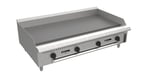 image of Venancio USA PGM48G-CT 48" Countertop Manual Gas Griddle, 3/4" Steel Plate, 120.000 BTU