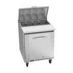 image of Victory VSP27HC-08 27" One Section Sandwich / Salad Prep Table w/ 1 Door, 8 Pans