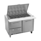 image of Victory VSPD48HC-18B-2 48" Mega Top Sandwich/Salad Prep Table w/ 2 Drawers & 1 Door, 18 Pans