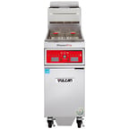 image of Vulcan 1TR45CF PowerFry3™ Full Pot Floor Model Gas Fryer w/ 50-lb Capacity, Built-In Filtration
