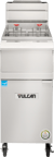 image of Vulcan 1VHG50D QuickFry5™ Full Pot Floor Model Gas Fryer w/ 50-lb Capacity, Twin Baskets