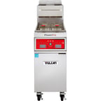 image of Vulcan 1VK85C PowerFry5™ Full Pot Floor Model Gas Fryer w/ 90-lb Capacity, Twin Baskets
