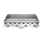 image of Vulcan MSA48-30 48" Countertop Gas Griddle, Snap-Action Thermostat, 30" Deep, 108.000 BTU