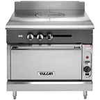 image of Vulcan V1FT36C 36" Gas Heavy Duty Range w/ (1) French Top, (1) Convection Oven, 77.000 BTU