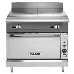 image of Vulcan V236HC 36" Gas Heavy Duty Range w/ (2) Hot Tops, (1) Convection Oven, 92.000 BTU