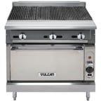 image of Vulcan VCBB36 36" Gas Heavy Duty Range w/ 36" Full Charbroiler, Modular Base, 99.000 BTU