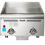 image of Vulcan VCCG24-IC 24" Countertop Gas Griddle, Infrared Burners, 3/4" Composite Plate, 48.000 BTU