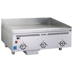 image of Vulcan VCCG36-IR 36" Countertop Gas Griddle, Infrared Burners, 1" Chrome Plate, 72.000 BTU
