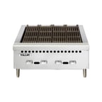image of Vulcan VCRB25 25" Low Profile Countertop Gas Radiant Charbroiler w/ (4) Burners, 58.000 BTU