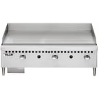 image of Vulcan VCRG36-M 36" Countertop Manual Gas Griddle, 1" Steel Plate, 20.5" Deep, 75.000 BTU