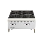 image of Vulcan VCRH24 24" Countertop Gas Hotplate with (4) Burners, Infinite Controls, 100.000 BTU