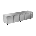 image of Victory VUR119HC 119" 4-Section Undercounter Refrigerator w/ 4 Solid Doors, 40.12 cu ft