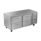 image of Victory VURD67HC-4 67" 2-Section Undercounter Refrigerator w/ 4 Drawers, 27 cu ft