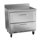 image of Victory VWFD36HC-2 36" 1-Section Worktop Freezer w/ 2 Drawers, 8.7 cu. ft.