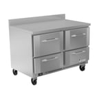 image of Victory VWFD48HC-4 48" 2-Section Worktop Freezer w/ 4 Drawers, 11 cu. ft.