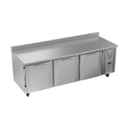 image of Victory VWR93HC 93" 3-Section Worktop Refrigerator w/ 3 Doors, 29.7 cu. ft.