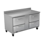 image of Victory VWRD60HC-4 60" 2-Section Worktop Refrigerator w/ 4 Drawers, 14.75 cu. ft.