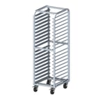 image of Winco AWRK-20HBK 20 Pan Aluminum End Load Bun / Sheet Pan Rack, Assembled, 1000 lb. Capacity