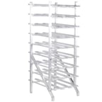 image of Winholt CR-162M Full Size Aluminum Mobile Can Storage Rack with 162 #10 or 216 #5 Cans Capacity