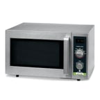 image of Winco EMW-1000SD 1000-Watt Commercial Microwave Oven w/ 0.9 cu ft Capacity, Dial Control
