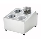 image of Winco FC-4H Cylinder Holder / Dispenser Flatware Holder
