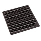image of Winco RBMH-35K-R Anti Fatigue Floor Mat,  Rubber, Black - 3' x 5' x 3/4"