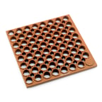 image of Winco RBMH-35R-R Rubber, Red, Anti Fatigue Floor Mat - 3' x 5' x 3/4"