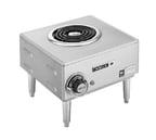 image of Wells H-33 13" Electric Countertop Hotplate w/ (1) Spiral Burner, Infinite Controls, 1.5 kW, 120v