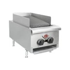 image of Wells HDCB-1230G 14" Countertop Heavy Duty Gas Radiant Charbroiler w/ (2) Burners, 40.000 BTU