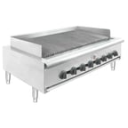 image of Wells HDCB-4830G 48" Countertop Heavy Duty Gas Radiant Charbroiler w/ (8) Burners, 160.000 BTU