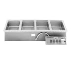 image of Wells MOD-400TDAF 57" Electric Drop-In Hot Food Well Unit