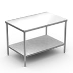 image of Winholt DPTS-3648 Poly Top Work Table