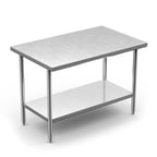 image of Winholt DTS-3048 Stainless Steel Top " 40" - 48" Work Table