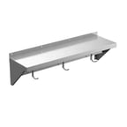 image of Winholt SSWMSH156 Wall-Mounted with Pot Rack Overshelf
