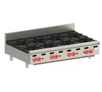 image of Wolf AHP848 48" Countertop Gas Hotplate with (8) Burners, Manual Controls, 240.000 BTU