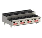 image of Wolf AHP848U 48" Countertop Step-Up Gas Hotplate with (8) Burners, Manual Controls, 240.000 BTU