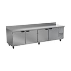 image of Beverage Air WTR119AHC 119" 4-Section Worktop Refrigerator w/ 4 Doors, 40 cu. ft.