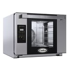 image of Cadco XAFT-04HS-LD Single-Deck Half Size Electric Convection Oven w/ Digital Controls, Half-Size, 4 Shelves