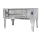 image of Bakers Pride Y-602BL 78" Double Deck Gas Pizza Oven 