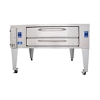 image of Bakers Pride Y-800BL 84" Single Deck Gas Pizza Oven