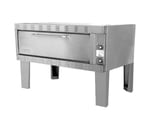 image of Zesto 1203 60" Electric Single-Deck Oven w/ 1-1/2" Stone Hearth, Individual Top/Bottom Controls