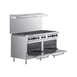 Wolf WX60-10BN 60" Natural Gas Restaurant Range w/ (10) Open Burners, (2) Standard Ovens, 340.000 BTU 4 image