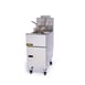 ANETS 35AS 15" Full Pot Floor Model Gas Fryer w/ 40-lb Capacity, 2 Twin Baskets, Millivolt Control 1 image
