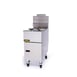 ANETS 35AS 15" Full Pot Floor Model Gas Fryer w/ 40-lb Capacity, 2 Twin Baskets, Millivolt Control 2 image