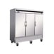 81" Three Section Solid Door Reach-In Freezer, 66 cu. ft.  1 image